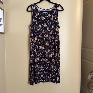 Floral, sleeveless dress